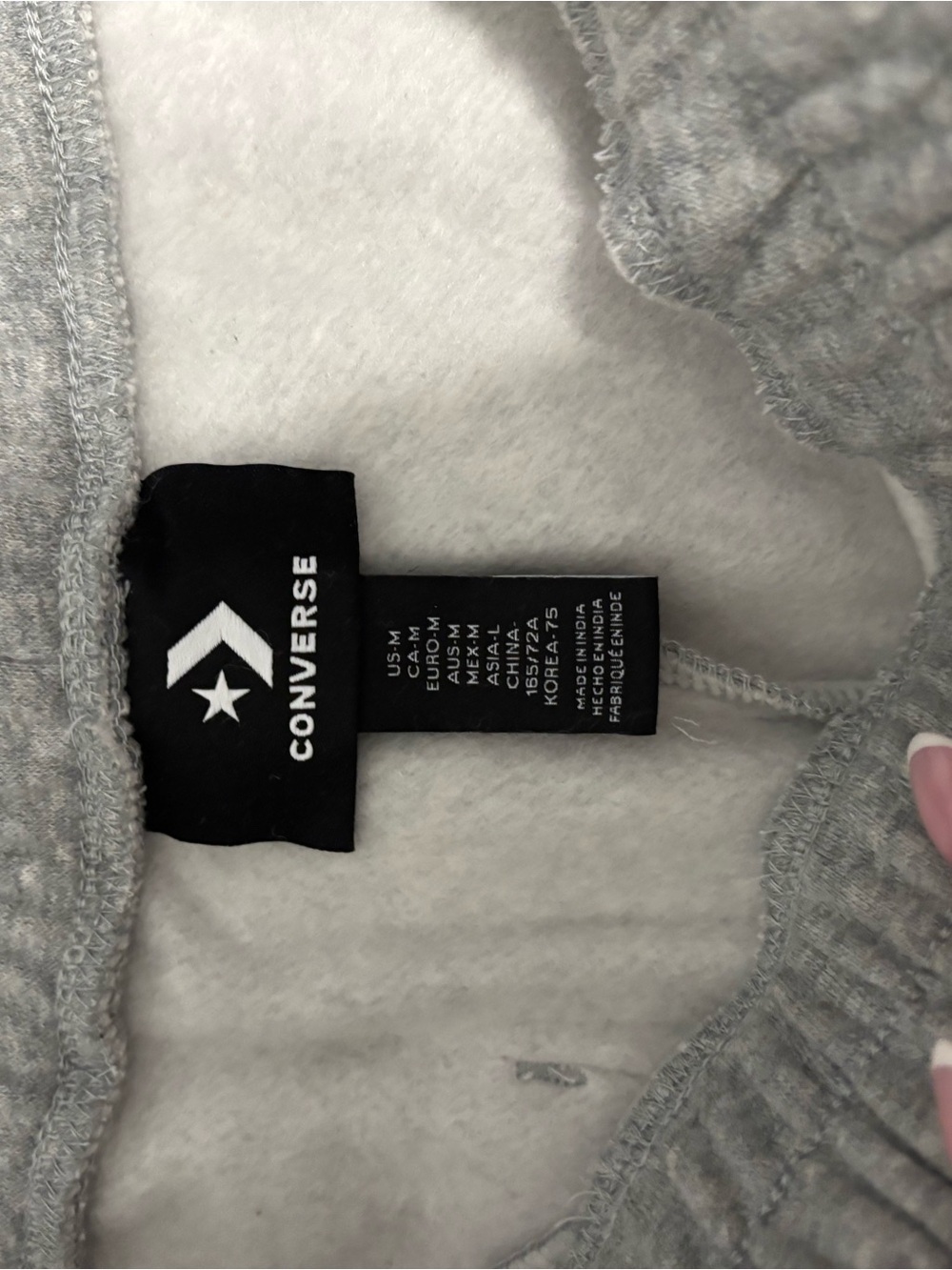 Converse Light Gray Heather Athletic Shorts / Joggers Shorts - Picture 3 of 7
